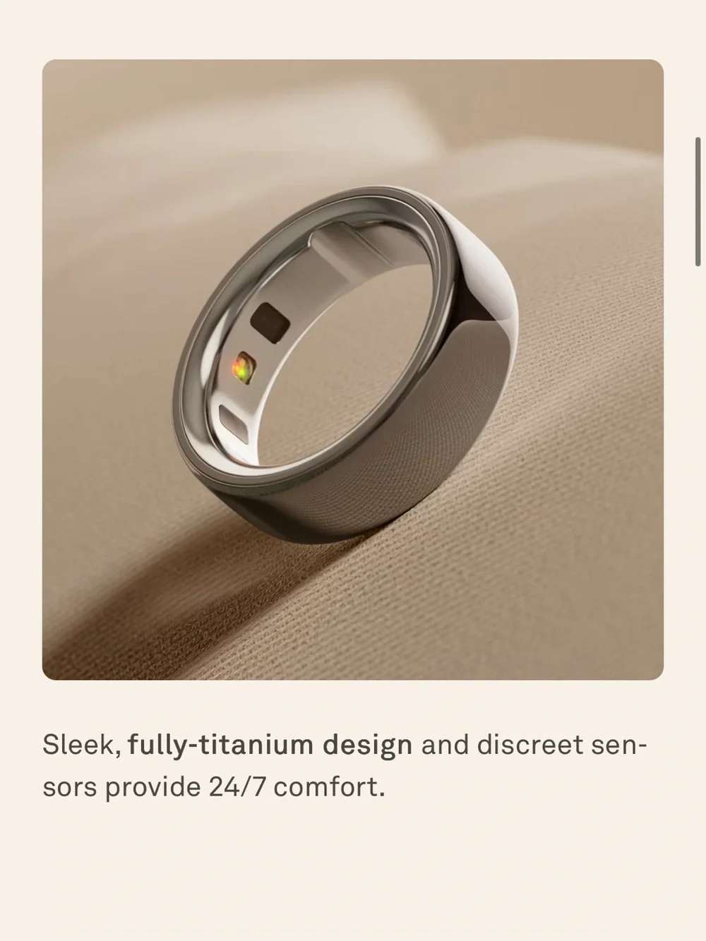Oura 4 Smart Ring - Silver Size 7 NWT - Picture 4 of 11